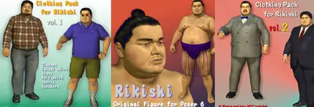 3D: Clothing Pack for Rikishi 1 | Rikishi | Clothing Pack for Rikishi 2 
