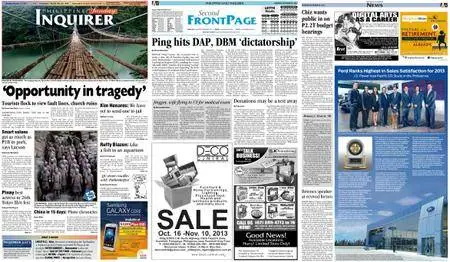Philippine Daily Inquirer – October 27, 2013