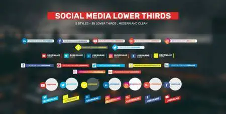 Social Lower Thirds - Project for After Effects (VideoHive)