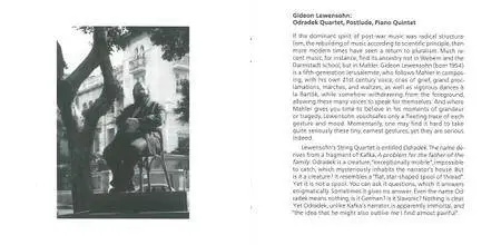Gideon Lewensohn - Odradek (2002) {ECM New Series 1781}