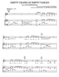 Empty Chairs At Empty Tables - Alain Boublil, Les Miserables Musical (Piano-Vocal-Guitar)