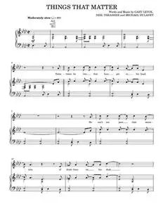 Things that matter - Rascal Flatts (Piano-Vocal-Guitar)