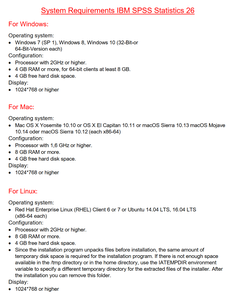 IBM SPSS Statistics 26.0 FP001 IF011(IF014)IF015(IF016)