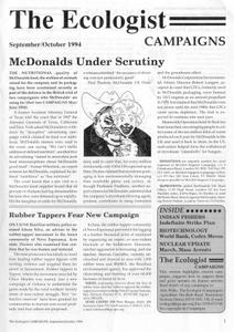 Resurgence & Ecologist - Campaigns (September/October 1994)