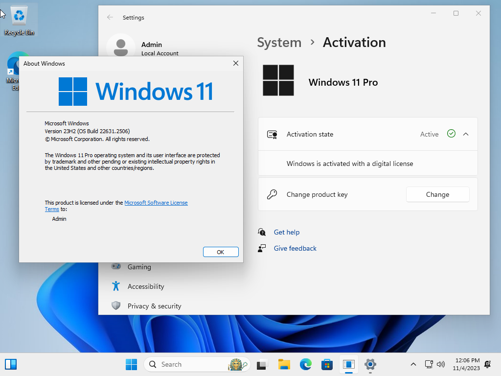 Windows 11 23H2 Build 22631.2506 released to the public
