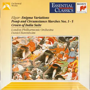 Elgar - Enigma Variations, Pomp and Circumstance Marches, Crown of India [Sony Classsical SBK 48 265] {Europe 1992}