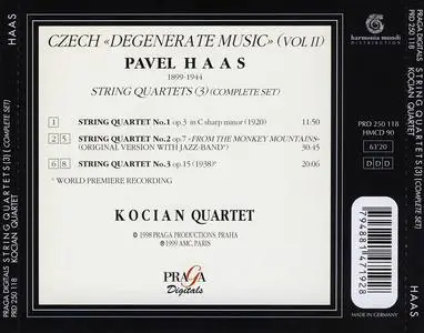 Kocian Quartet - Pavel Haas: String Quartets (3) (1999)