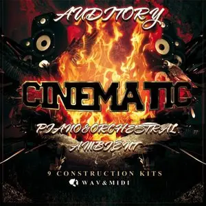 Auditory Cinematic Piano and Orchestral Ambient (WAV-MiDi)