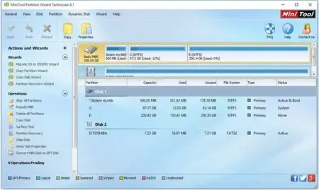 MiniTool Partition Wizard Technician 9.1 Bootable ISO (x86/x64)