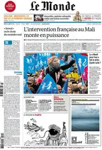 Le Monde et Supplément Economique du Mardi 15 Janvier 2013