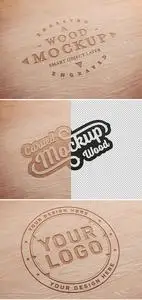 Carved Wood Text Effect Mockup 333527780