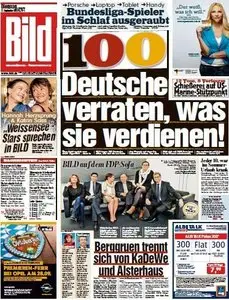 Bild Zeitung vom 17 September 2013