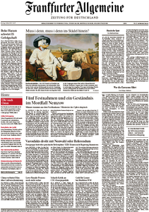 Frankfurter Allgemeine Zeitung vom Montag, 09. März 2015