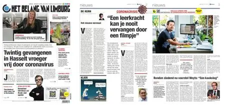 Het Belang van Limburg – 20. april 2020