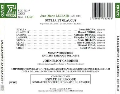 John Eliot Gardiner, English Baroque Soloists - Jean-Marie Leclair: Scylla et Glaucus (1988)