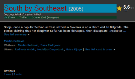Jug jugoistok / South by Southeast (2005)