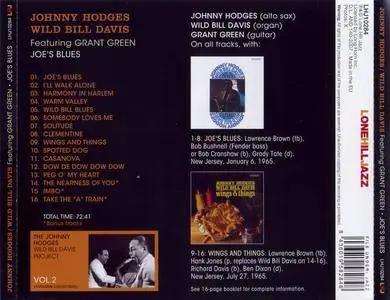 Johnny Hodges & Wild Bill Davis - Joe's Blues (1965) {Lone Hill Jazz LHJ10284 rel 2007}
