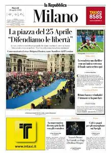 la Repubblica Milano - 26 Aprile 2022