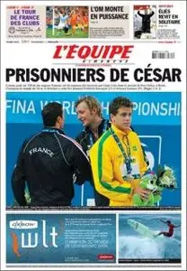 L'Équipe, du Dimanche 02 Aout 2009