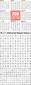 Vectors - Universal Linear Icons 3