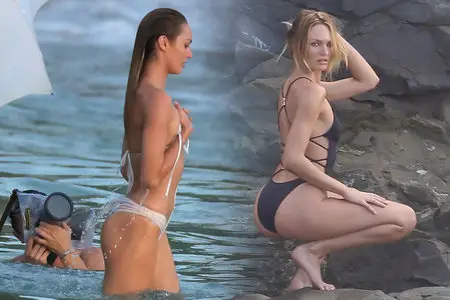 Candice Swanepoel - Victoria's Secret shoot in Caribbean November 6, 2014