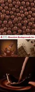 Vectors - Chocolate Backgrounds Set