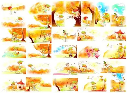 Autumn Vector in CorelDRAW