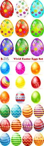 Vectors - Vivid Easter Eggs Set