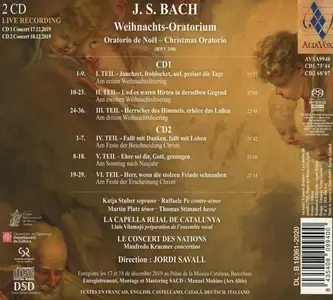 Jordi Savall, Le Concert des Nations - Johann Sebastian Bach: Weihnachts-Oratorium (2020)