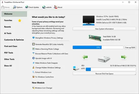 TweakNow WinSecret Plus 9.0 + Portable