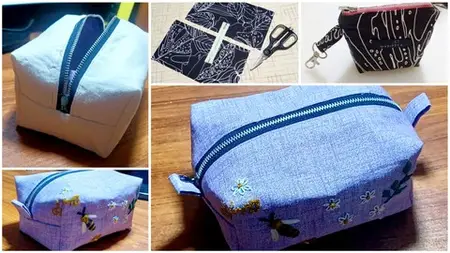 "Ultimate Zipper Pouch Sewing Course - Box And Coin Pouches"