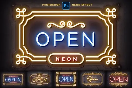 EE - Neon Logo Mockups ZFC3P99