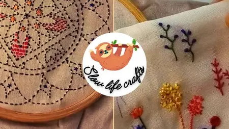 Embroidery 101 (Basic Stitches And Kantha Project)