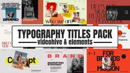 Typography Titles Pack 57852663