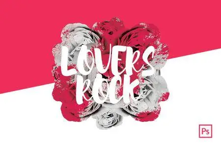 CreativeMarket - Lovers Rock - A3 Poster Template