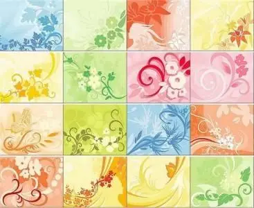 100 vector floral ornaments