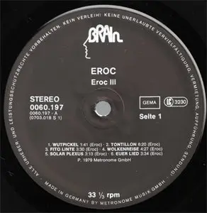 Eroc - Eroc 3 (Brain 0060.197) (GER 1979, 198_) (Vinyl 24-96 & 16-44.1)