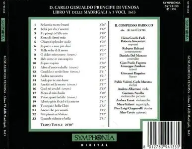 Alan Curtis, Il Complesso Barocco - Carlo Gesualdo: Libro VI delli madrigali (1995)