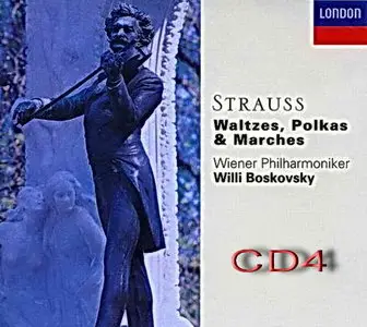 The Strauss Family: Waltzes, Polkas & Marches / Boskovsky CD4 of 6