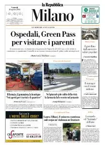 la Repubblica Milano - 13 Agosto 2021