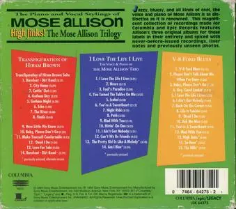 Mose Allison - High Jinks! The Mose Allison Trilogy (1994) {Super Rare OOP 3 CD Legacy Box Set J3K 64275 rec 1959-1961}