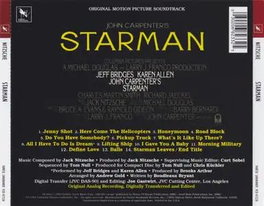 Jack Nitzsche - Starman (Original Motion Picture Soundtrack) (1984) [2010, Digitally Mastered Reissue]