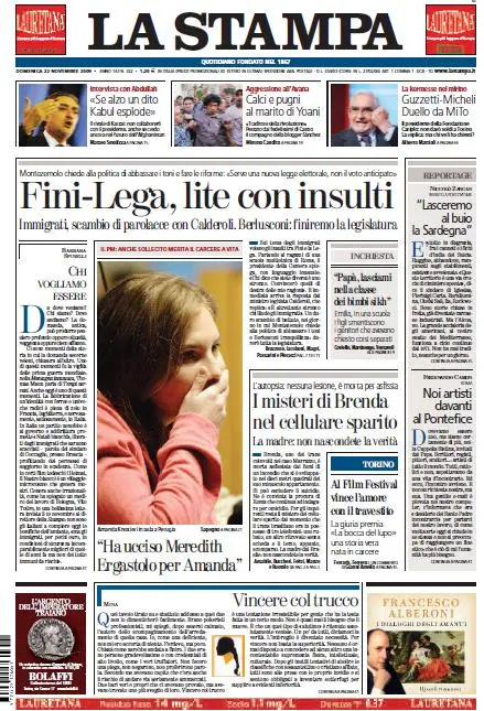 La Stampa (22-11-09)