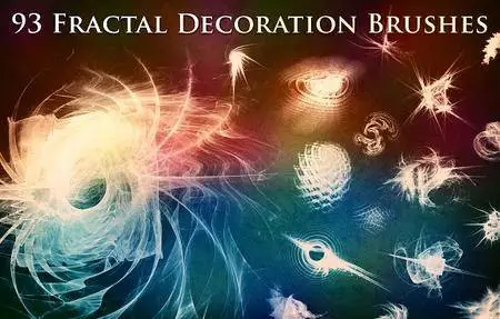 CreativeMarket - 93 Fractal Decoration Brushes