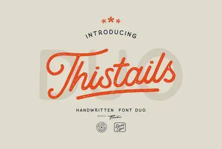 CreativeMarket - Thistails Font Duo 2509046