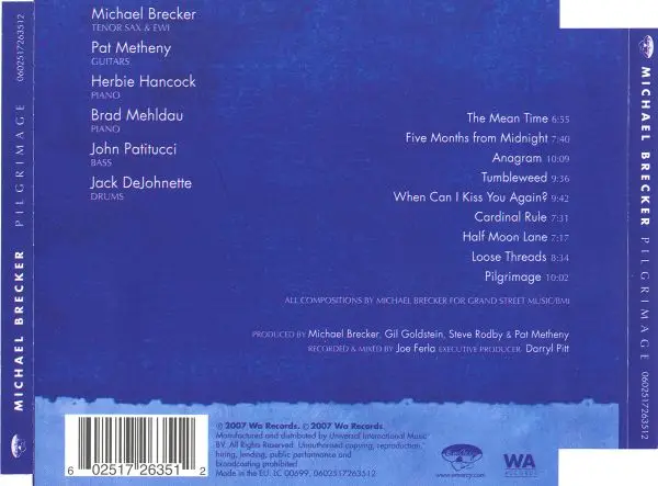 Michael Brecker - Pilgrimage (2007) {Wa Records} / AvaxHome