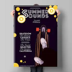 CreativeMarket - Summerboard Sounds Poster