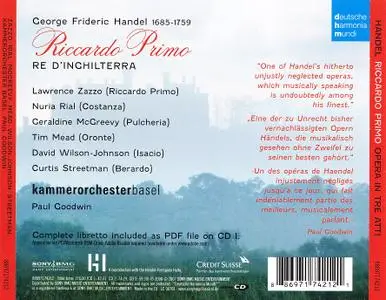 Paul Goodwin, Kammerorchester Basel, Lawrence Zazzo, Nuria Rial - Handel: Riccardo Primo (2008)