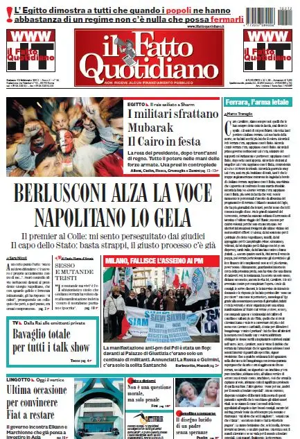 Il Fatto Quotidiano (12-02-11)