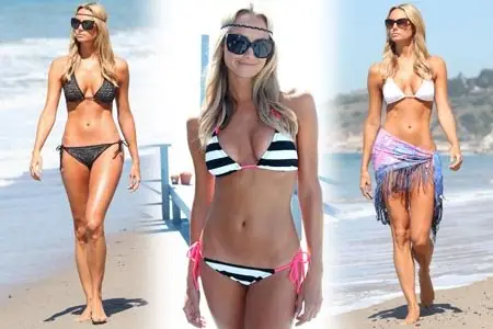 Stacy Keibler - On the beach in Malibu August 1, 2011